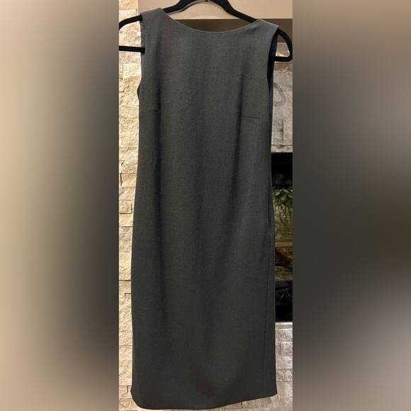 Giorgio Armani black sleek dress, with V back and swooped side, size 34 / 2 US - Picture 4 of 10